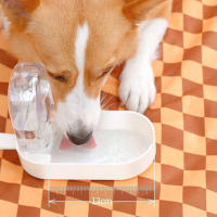 Botella De Agua Para Perros Con Almacenamiento De Alimentos 2 En 1 Portátil Contenedor De Agua Para Mascotas Adecuado Para Perros Y Gatos Alimentador De Perros Al Aire Libre Cuenco De Bebida Para Puppies - details 8