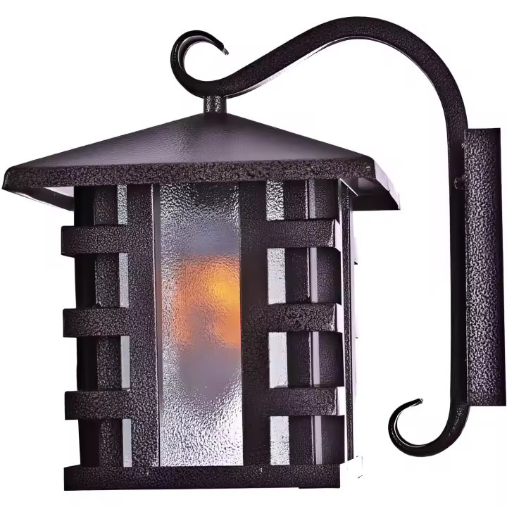 Jandei - Farol de Pared Exterior Aplique Sukot Hierro Color Cobre Viejo E27 (MAX 60W) - 1
