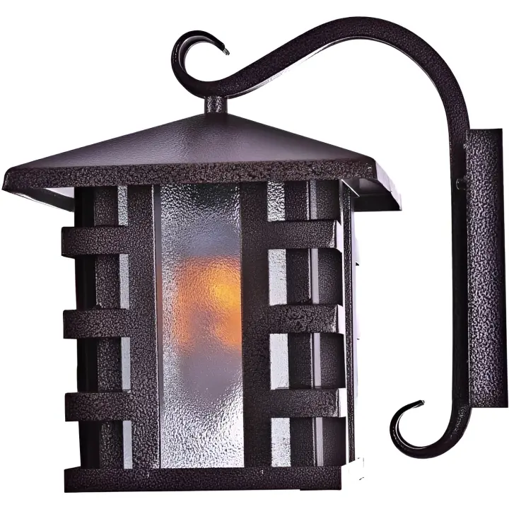 Jandei - Farol de Pared Exterior Aplique Sukot Hierro Color Cobre Viejo E27 (MAX 60W) - 1