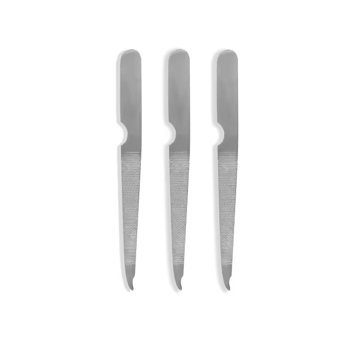 Limas de uñas de Maple inoxidable - Reutilizables de doble cara para el cuidado de las uñas para humres y Mujeres, accesorios de pedicura y manicura, mango ergonómico - 1