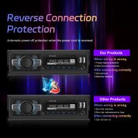 Podofo Radio De Coche In-Dash 1DIN MP3 Con DAB Y Soporte Bluetooth Reproductor De Música Estéreo 12V Carga Type-C - details 15