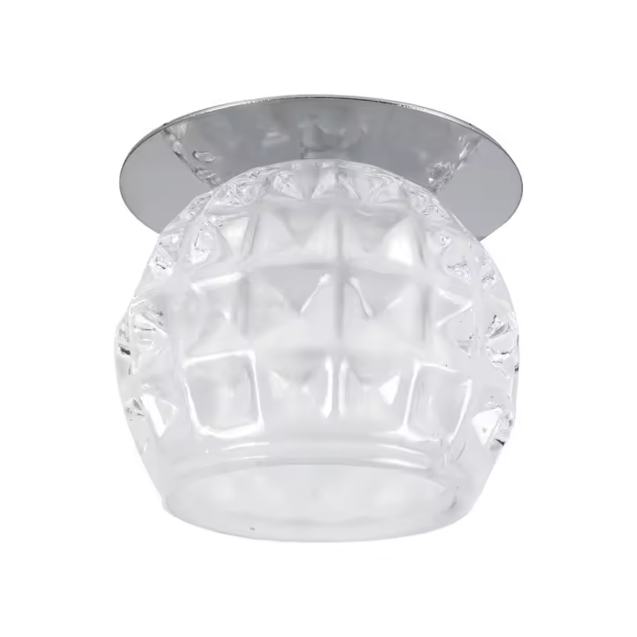 Foco Lek, Metal, Blanco, 8x8x6,5 cm - 1