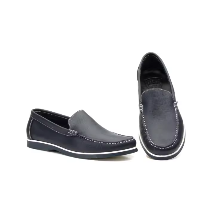 1007 Marino  Hecho en España Náuticos Hombre Piel Napa Marino Numeración: 39-45 Marca: Ibérico Náuticos kiowa de hombre Material exterior de piel napa Marino Forro interior de piel Suela de goma cosida Color: Marino - 1