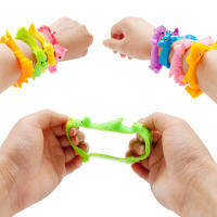 Pulseras De Animales Divertidas Para Niños Regalo De Cumpleaños Fiesta De Bautismo Bodas Carnaval Pulseras De Terciopelo Con Animal 6/10 Pcs - details 2