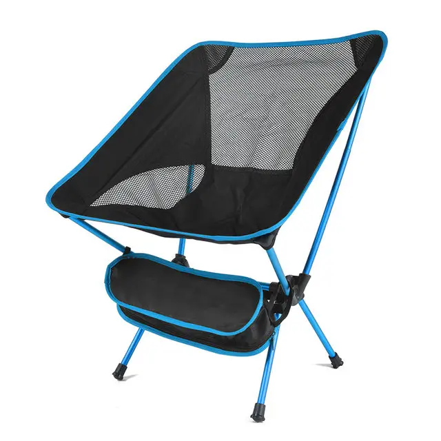 Silla Plegable Ultraligera Desmontable Portátil Para Camping Pesca Barbacoa Jardín - 1