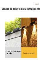 Lámparas De Pared Solar LED Para Exteriores Luz De Pared Inalámbrica IP65 Impermeable Decorativas Para Jardín Y Escaleras - details 5