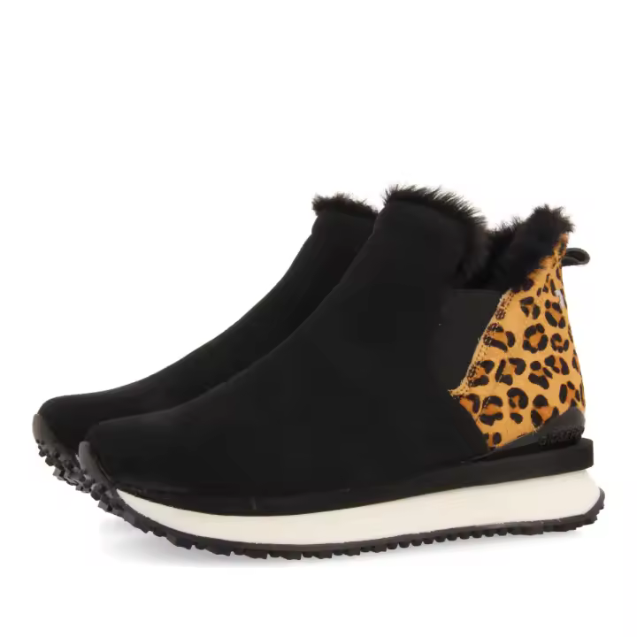 Gioseppo Zapatilla Mujer Botín Leopardo Chelsea Animal Print - 1
