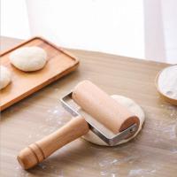 1 Piece 12cm Wide Wood Pastry Pizza Roller Wooden Rolling Pins Dough Roller for Baking Kitchen Tools - details 2