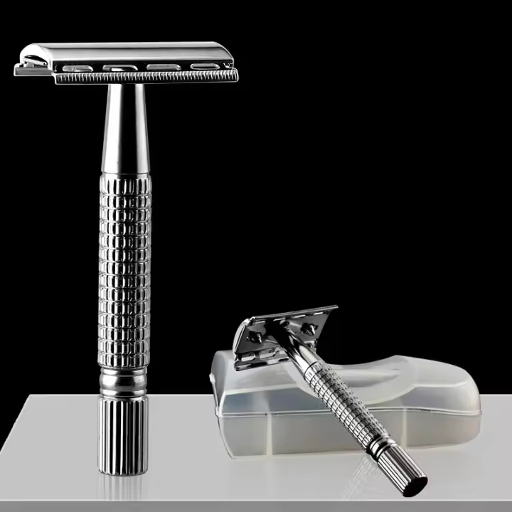 Afeitadora Manual Para Hombres Hoja De Acero Inoxidable Cuchillo De Afeitar Plegable Fina Y Afilada Como Un Corte De Barbero - 1