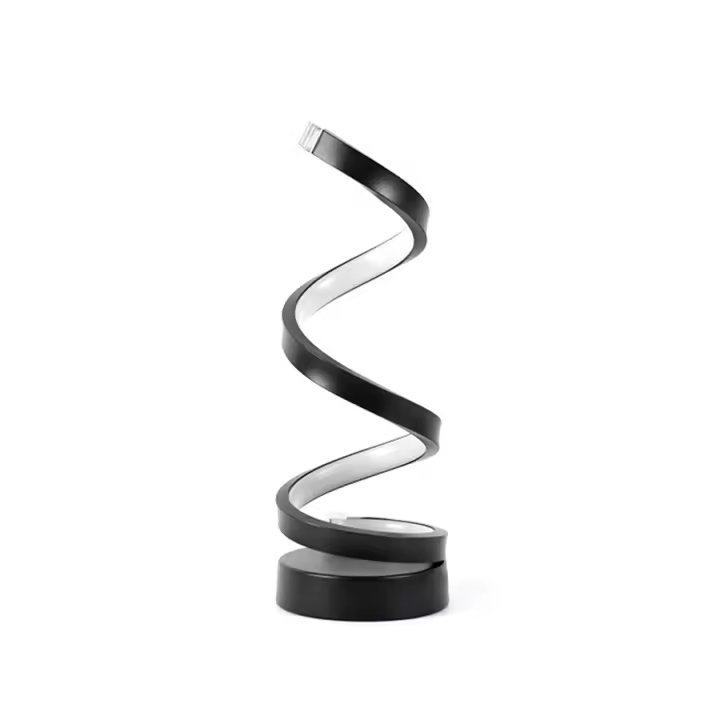 Lámpara De Noche LED Moderna En Forma De Espiral Regulable Para Escritorio Decoración De Habitación Sala De Estar Oficina Luz De Ambiente Animal - 1