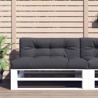 vidaXL Cojín para sofá de palets tela 120x40x12 cm en color Gris/Beige/Negro y más | acolchados duraderos para sofás de jardín terraza exterior - details 4