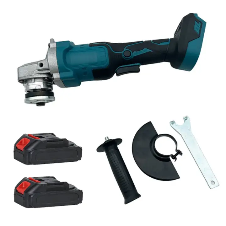 125 mm Amoladora angular sin escobillas, herramienta eléctrica recargable de mano, máquina pulidora para batería Makita de 18V, Molino de ángulo sin cepillo, Sin batería - 1