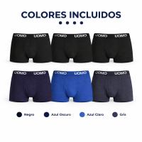 Pack 9 Calzoncillos para Hombre Bóxer UOMO · Algodón Suave y Transpirable · Lote Ropa Interior Hombre · Boxers Pack Oferta - details 0