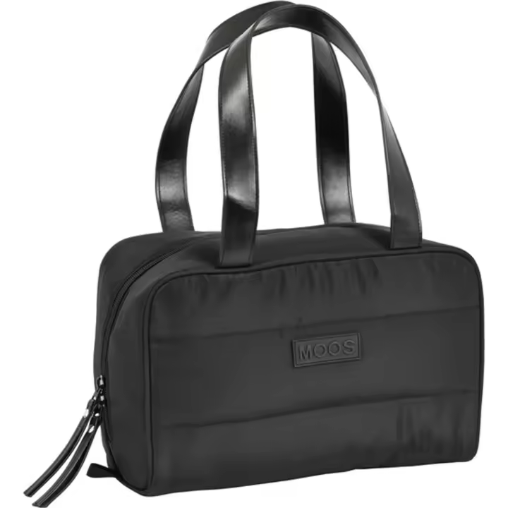 SAFTA - Neceser Rectangular Moos Capsula Acolchado "Negro" - Neceser Espacioso- Duradero y Elegante- ideal para Accesorios Personales - Neceser Diseño Único y Licencia Oficial by SAFTA - Neceser Material Resistente y Duradero - 1