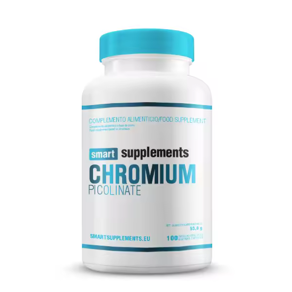 Picolinato de Cromo - 100 Cápsulas Vegetales Smart Supplements - 1