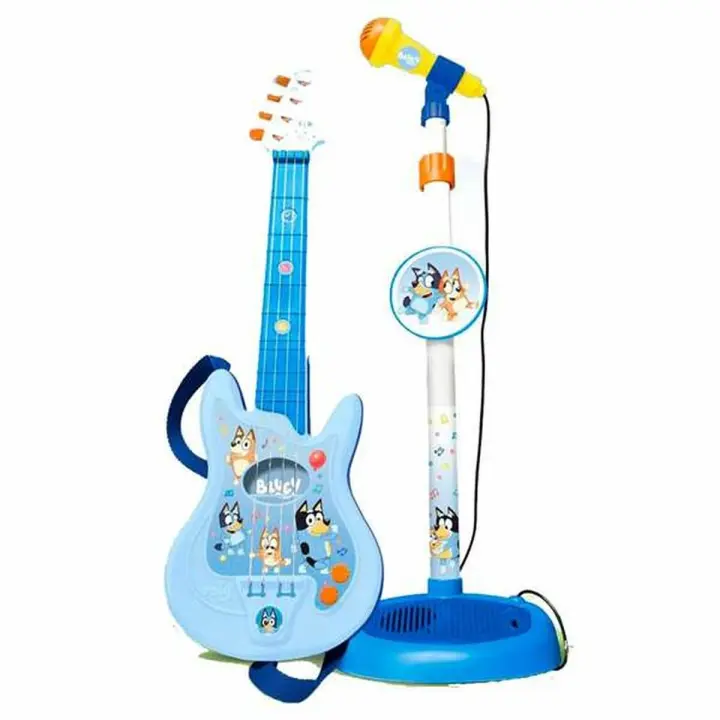 Guitarra Infantil Bluey Regulable Micrófono 60 x 30 x 17 mm - 1