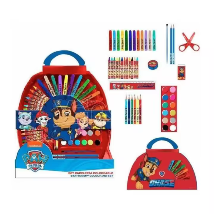Crayola SET PAPELERÍA COLOREABLE 50 PIEZAS DE LA PATRULLA CANINA - 1