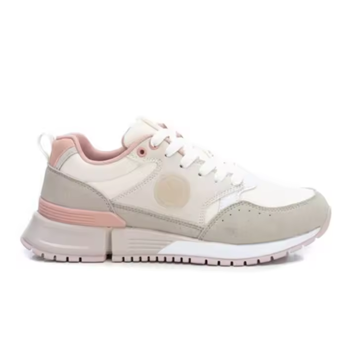 141929 Deportiva mujer de Xti con cordones color hielo.     Deportivas mujer - 1