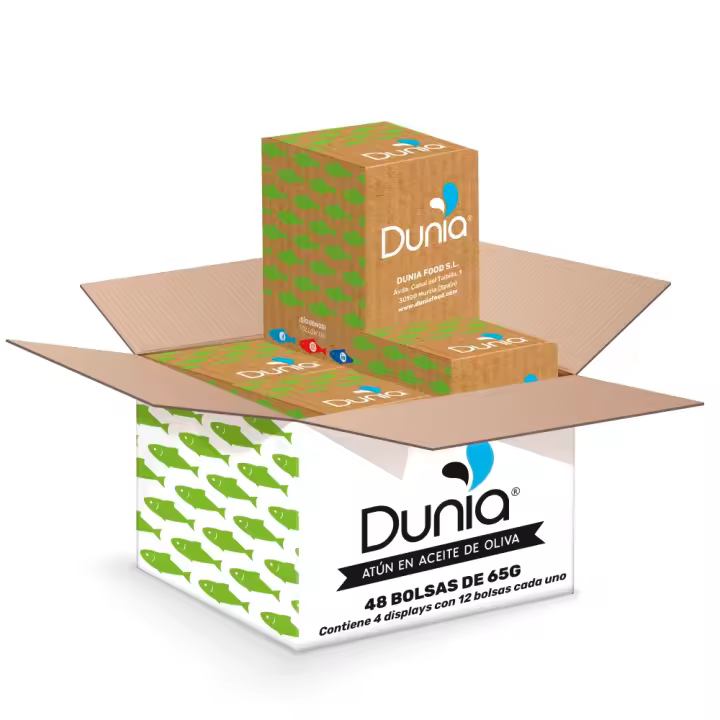 Atún en aceite de oliva Dunia formato pouch pack 48 uds. - 1