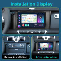 Podofo Radio de coche Android 2 Din para Mercedes-Benz Smart 2011 2012 2013 2014 2015 Carplay 8+128GB AI Voice WIFI+4G DSP GPS Navegación Multimedia Reproductor de Video - details 1