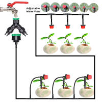 Sistema De Riego Por Drip Para Jardín 5-50M Con Mangue De Agua Automático Y 8 Roquedales Ajustables Kit De Riego Con 8 Orificios De Drip - details 2