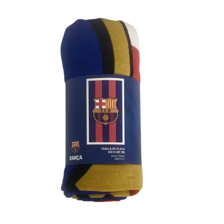 Mozuru Toalla de Playa FC Barcelona Microfibra "Blaugrana" - Tamaño 100 x 180 cm - 1