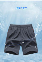 Shorts De Verano Para Correr Deportivos Para Hombre Shorts De Playa De Seda Helada Cómodos Con Cintura Elástica Short De Baloncesto De Sportswear - details 1