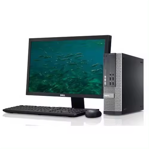 Computadora Estación DE TRABAJO PC + MONITOR 22 ''DELL OptiPlex with WINDOWS 10 PRO - 8GB RAM - SSD 240 - W10 PROFESSIONAL-RECONDITIONED-WIFI - 1