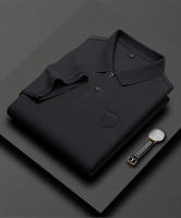 Camisa Polo De Verano Para Hombres Diseño De Moda Bordado Algodón De Seda Transpirable Casual Negocios Manga Corta - details 9