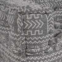 Pouf Modular vidaXL Gris Claro 70x70x54 Tela - details 5