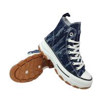 Eva Zorteon- Zapatilla Abotinada de Plataforma para Mujer, Comoda, Estilo Bamba, Material de Lona, y Cierre de Cordones. marca FASHION BELLA. - details 15