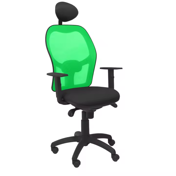 Silla Ergonómica Piqueras Y Crespo con Malla Transpirable y Cabecero Fijo - 1
