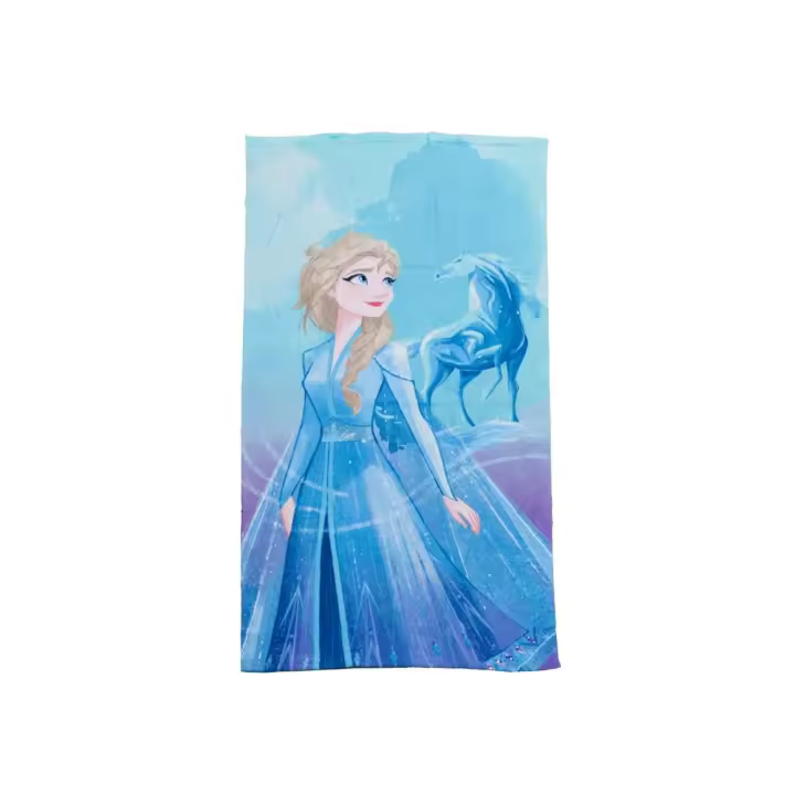 SUN & SURF Toalla de playa Infantil FROZEN Licencia Disney Original, Microfibra Rizo, Suave y Absorbente, Ideal para Piscina, Playa o Campo - 1