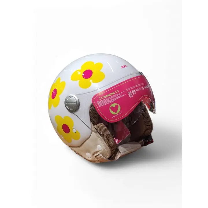 Casco Jet NZI Pasarela Margaritas Naranja Rosa - Ágatha Ruiz de La Prada - 1