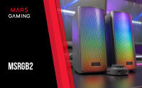 Mars Gaming MSRGB2, Altavoces Bluetooth 5.3 15W, Procesador de Sonido DSP, Iluminación RGB Dinámica, Frontal Total Mesh, Altavoces Compactos con Caja de Control, Entrada Jack de 3.5mm y USB, Altavoces en Negro o Blanco - details 0