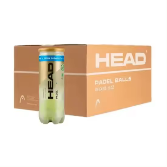 CAJÓN PELOTAS DE PADEL HEAD PRO S+, es ideal para un juego rápido y dinámico en la pista. Con un núcleo de nueva fórmula para mantener la presión y un fieltro exclusivo para pádel. - 1