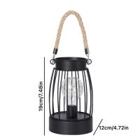 Lámpara De Mesa LED Decorativa Para Interior Diseño De Caja De Hierro Con Luces Nocturnas Batería Incluida Para Dormitorio Y Sala De Estar - details 18