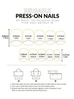 Uñas Postizas Francesas Cortas 24 PCs Con 1 Jelly Y 1 Archivo De Uñas Material ABS Estilo Diverso Sin Químicos De Alta Importancia - details 19