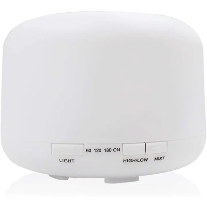 Máquina De Aromatherapy Muji De 500 Ml, Humididiffador De Purificación De Aire Silencioso Para El Hogar Ultrasónico, Horno De Aromatherapy, Lámpara Colorida Grande De 500 Ml (sin Control Remoto)-Type De Conector - 1
