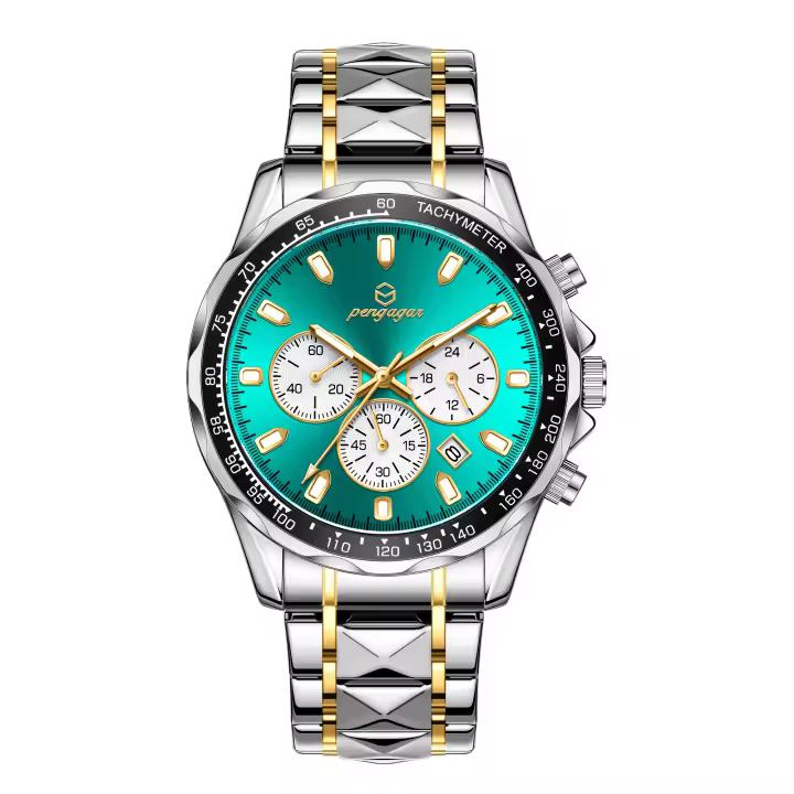 Reloj De Pulsera De Lujo Para Hombre 2025 Reloj De Cuarzo Resistente Al Agua Con Fecha Y Luminosidad Reloj Deportivo De Acero Inoxidable - 1