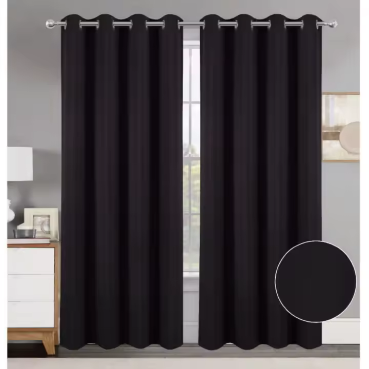 Cortinas Opacas Termicas Aislantes Frio y Calor Cortinas Dormitorio 2 Piezas 140x260 CM Blackout Curtains con Ojales Cortinas Grises Opacas Cortinas para Habitacion Salon Comedor y Dormitorio - 1