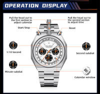 Reloj De Cuarzo Para Hombre MINI FOCUS Cronógrafo Resistente Al Agua Con Luminiscencia Y Calendario Correa De Acero Inoxidable Estilo Business - details 7