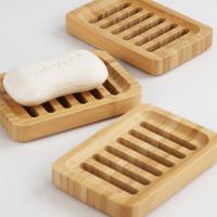 Caja De Jabón De Bambú Natural Soporte Para Dishes De Baño Anti-moho Con Orificio Para Drenaje Herramientas Del Baño - details 1