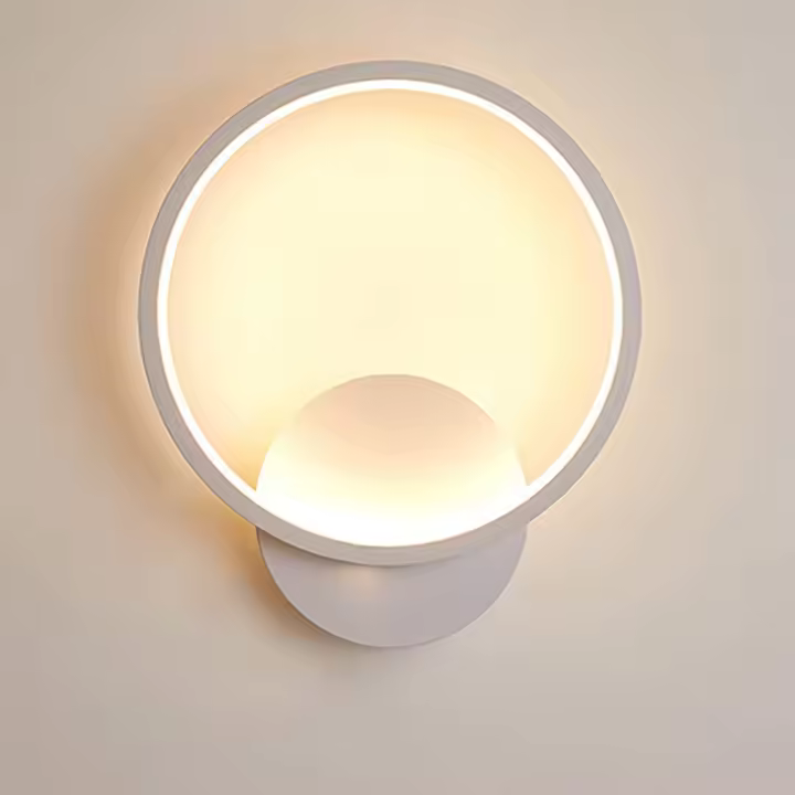 SOMY Aplique de pared interior LED 13W Lámpara de pared redonda Blanco cálido 3000K Moderno para dormitorio Sala de estar Escaleras Pasillo AC 220V [Clase energética A+] Barandilla exterior - 1
