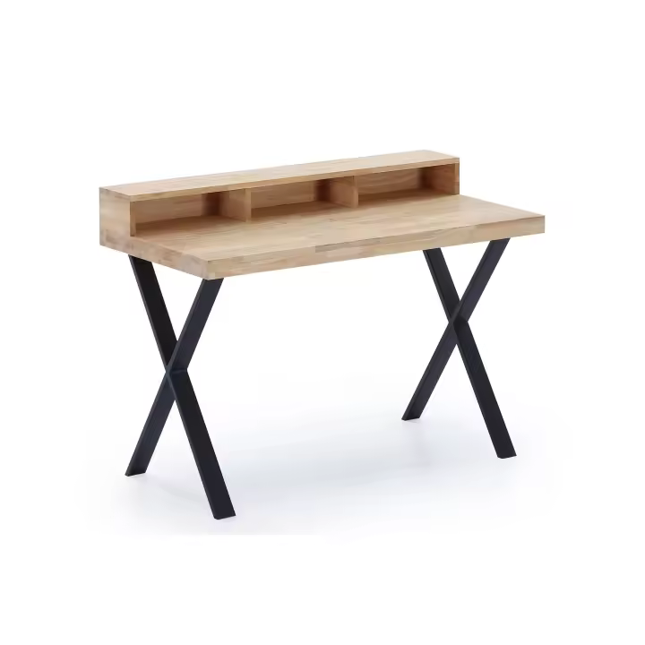 MESA ESTUDIO X-LOFT 120 x 60 CM ROBLE NORDISH / NEGRO.  ADC MUEBLECENTER  Envío Gratuito - 1