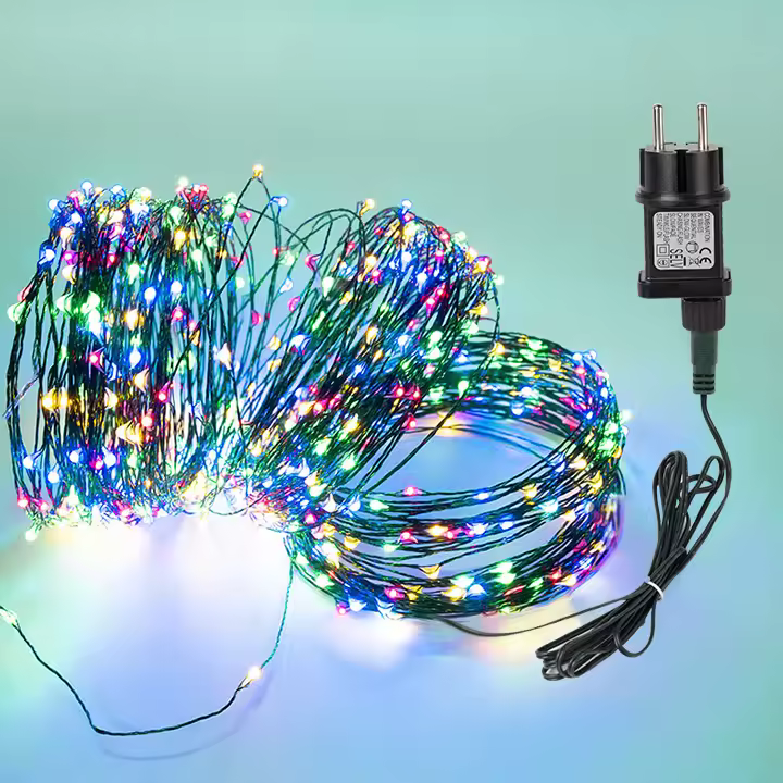 Luces De Cadena De Hadas 100/200 LED Para Navidad Y Bodas Decoración Exterior Impermeables Con Control Remoto Para Árbol Calle Y Fiesta - 1