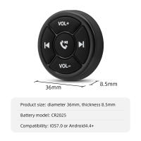 Control Remoto Inalámbrico Para Coche Y Bicicleta Con 5 Botones Universal Para Reproducción De MP3 Music Compatible Con IOS Y Android - details 6
