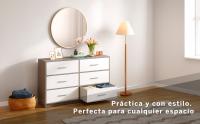 ómoda cajones , cómoda blanca, cómoda madera