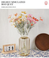1PC Flor De Seda Artificial Camomila Daisy Para Decoración De Hogar Fiesta Boda Habitación Uflower Estilo Rama De Flores - details 0