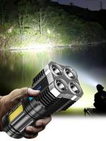 Linterna Portátil Recargable LED De Alta Potencia Para Camping Con 4 Luces LED Y Luz Lateral COB Modos De Iluminación Múltiples - details 14